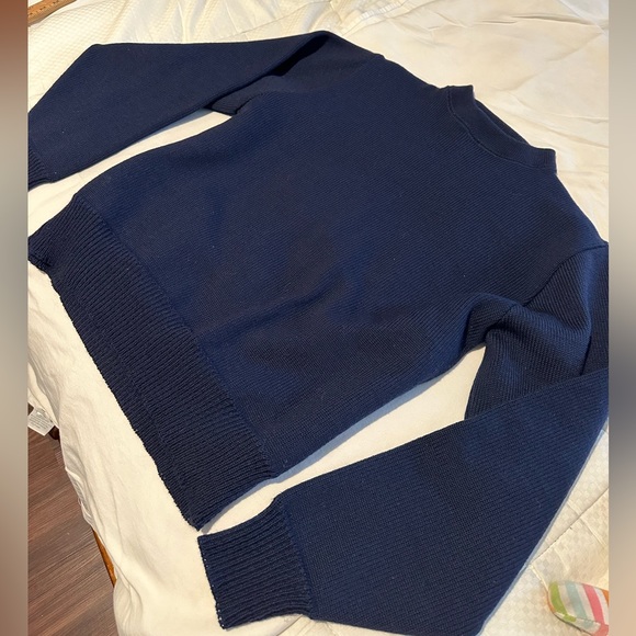 Filson Guide Sweater Navy Wool Made in USA size Small/Medium - Picture 3 of 7
